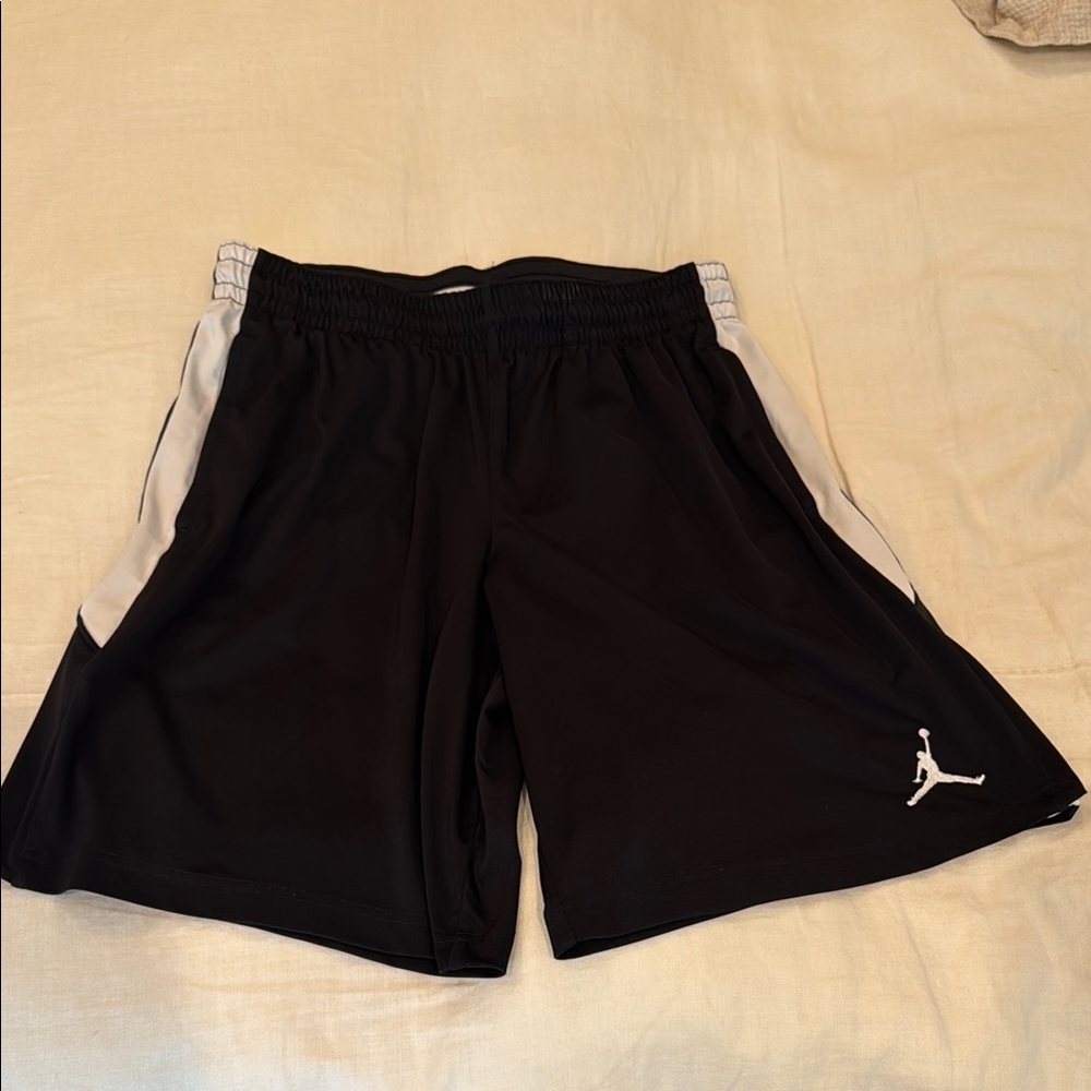 Men's Jordan Black and White Athletic Shorts